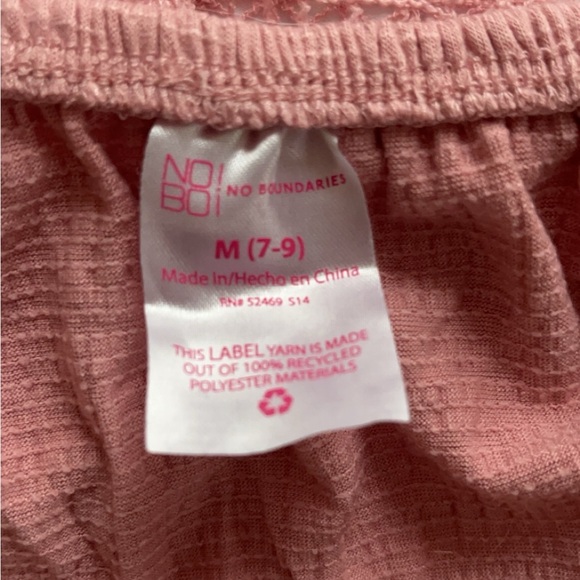 pink off the shoulder blouse from no boundaries size M - Picture 3 of 3